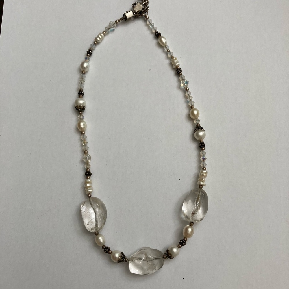 COPY - Très Jolie Semi-Precious Stone, Sterling Necklace